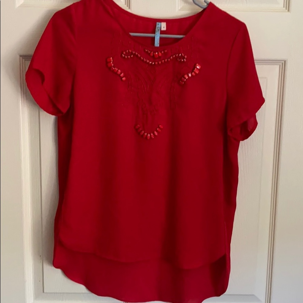 Blouse dress short sleeve top